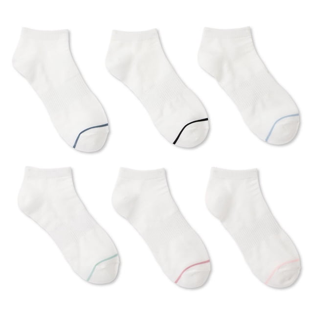 Athletic Works Women's Low-Cut Socks 6-Pack