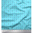 thumbnail image 1 of Soimoi Poly Georgette Fabric Curve Diamond & Clock Tower Architectural Print Sewing Fabric Yard 42 Inch Wide, 1 of 3