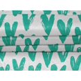 thumbnail image 5 of oneOone Velvet Turquoise Green Fabric Valentine Heart Sewing Craft Projects Fabric Prints By Yard 58 Inch Wide, 5 of 5
