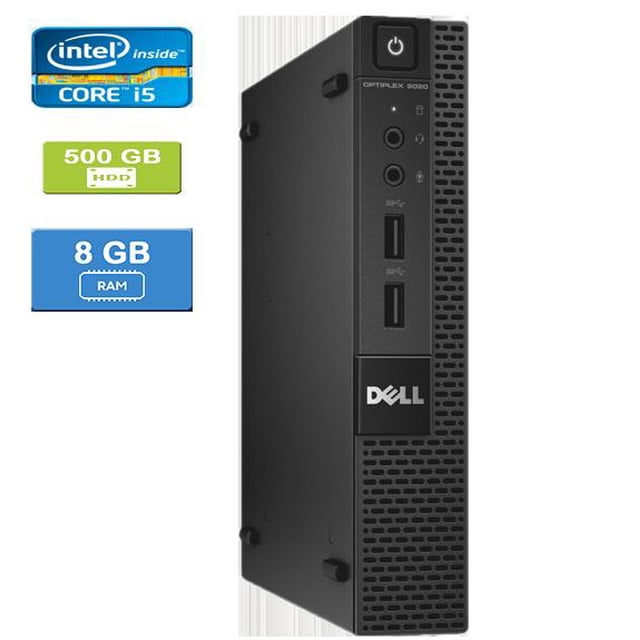 Remis à Neuf : DELL 9020 MICRO Intel Core i5-4590T 2,00 GHz, 8 Go, 500 Go HDD, Win 10 Pro