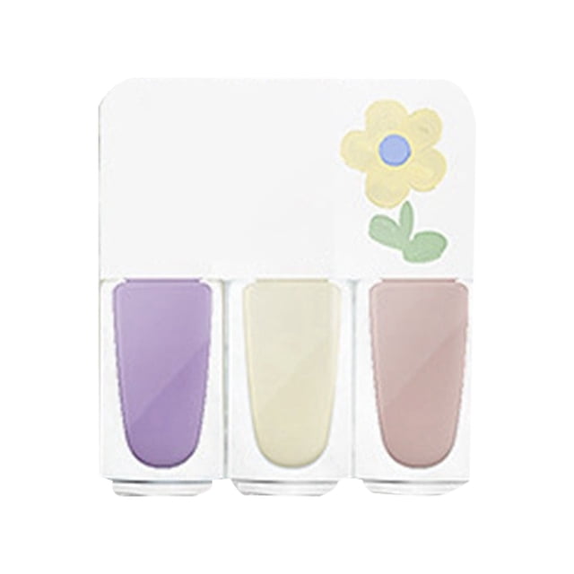 Riforla Three Color Nail Polish No Baking Quick Drying Set Durable Tearable Water Based Manicure 1ml Nail Polish