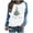 Blue, variant on VJATTWR My Items Christmas Sweatshirt Women Women's Fashion Christmas Print Long Sleeve Casual Round Neck Sports Sweatshirt Without Hoodie Get it Fast