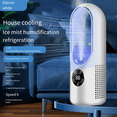 thumbnail image 2 of Bladeless Fan Electric Fan Household Dormitory Cooling Fan Water-Cooled Desktop Fan Blue, 2 of 7