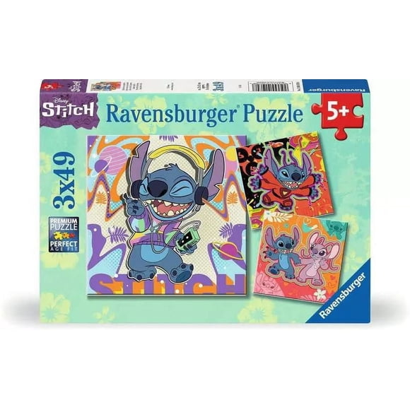 Ravensburger Disney Stitch 3×49 Piece Jigsaw Puzzle