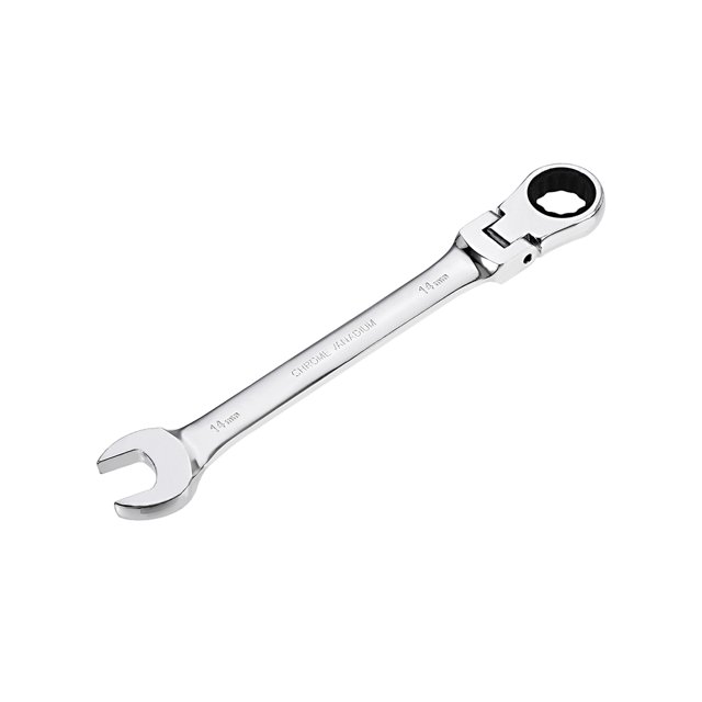 Unique Bargains 14mm Flex-Head 72 Teeth Box Ended Ratcheting Combination Wrench, CR-V Steel