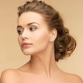 thumbnail image 4 of 14K Yellow Gold 1 Carat 4 Prong Solitaire Round Created Diamond Stud Earrings, 4 of 4