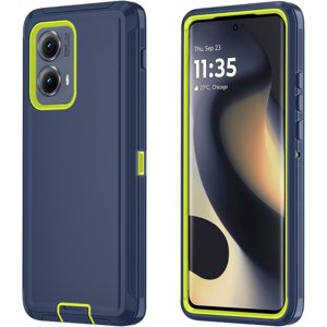 HCTian Coque téléphonique pour Motorola Moto Edge 5G 2024 Boîtier résistant aux chocs & Étanche à goutte 3-Layer Couverture de téléphone pour Motorola Moto Edge 2024