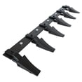 thumbnail image 1 of 60'' Bucket Tooth Bar, Heavy Duty Tractor Bucket 6 Teeth Bar for Loader Tractor Skidsteer, 4560 Lbs Load-Bearing Capacity Bolt on Design, for Efficient Soil Excavation and Bucket Protection, 1 of 8