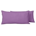 thumbnail image 1 of VargottamIndoor/OutdoorPolyester FabricLumbarPillowCover,All-Weather Waterproof Rectangular Cushion Case for Patio Furniture,12" x 20"Set of 2-Lavender, 1 of 7