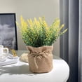 thumbnail image 4 of EGNMCR Home Decor, Room Decor, Fall Decor Artificial Plant In Pots Mini Potted Flowers Plant In Cloth For Home Decor Party Wedding Garden Table Office Patio Decoration Simulation potted plants, 4 of 6