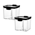 thumbnail image 1 of Oleegame 2PC Produce Storage Kitchen Storage Box Sealed Food Preservation Plastic Preservation Container Storage Tank Grains Sealed Can, 1 of 3