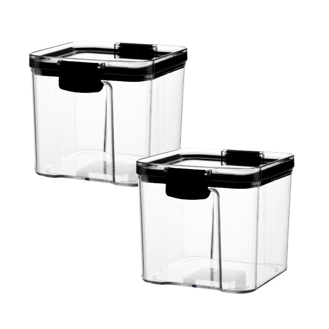 Oleegame 2PC Produce Storage Kitchen Storage Box Sealed Food Preservation Plastic Preservation Container Storage Tank Grains Sealed Can