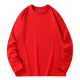 thumbnail image 2 of Qtocio Hauts pour Hommes, T-Shirt à Col Rond Uni à Manches Longues Décontracté Doux Confortable Basique pour Tous les Jours pour Hommes, 2 of 5