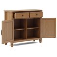 thumbnail image 2 of Connaught Armoire de Rangement d'Entrée Traditionnelle en Bois de 40 Pouces de Large, Brun Doré Pâle, 2 of 9
