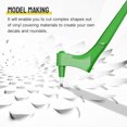 thumbnail image 3 of Graflsoa 360° Rotating Craft Knife with Ergonomic Handle for Precision Cutting - Green, 3 of 6