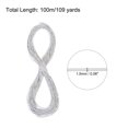 thumbnail image 2 of Uxcell Elastic Cord Heavy Stretch String Rope for Crafting DIY Sewing Hook Straps Camping Tie Down Strap White 1.5mm x 100m, 2 of 5