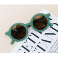 thumbnail image 1 of goowrom Lunettes de Soleil pour Enfants, Lunettes Rondes Rétro Unies Anti-UV pour Bébé, 1 of 2
