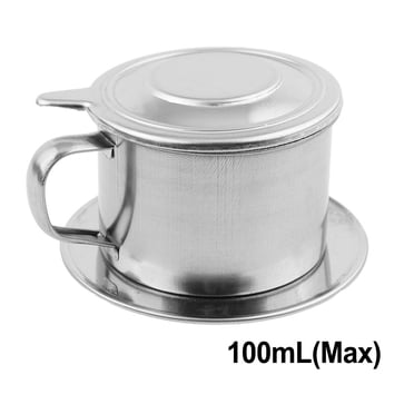 Bgsha Acier Inoxydable Vietnamien Vietnamien Cafetière 50/100 ml Filtre Goutte à Goutte Cafetière