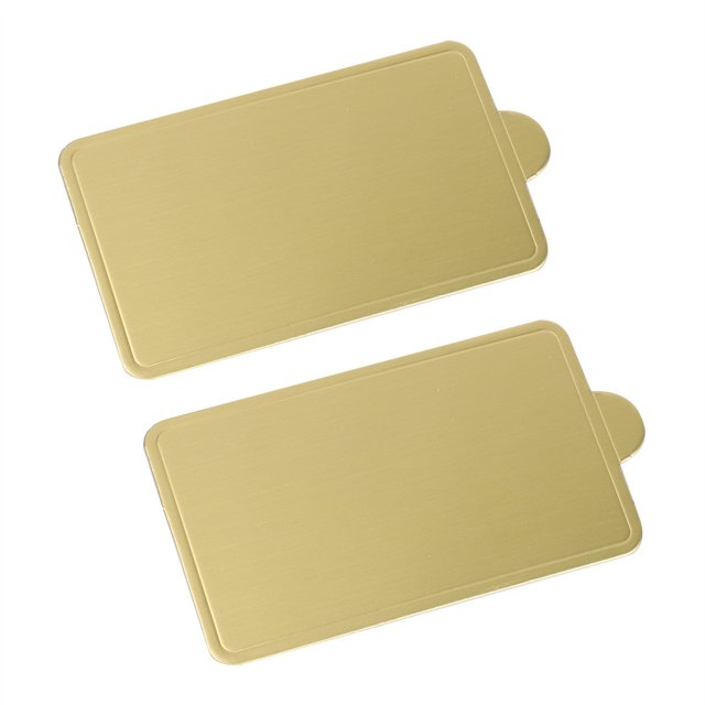 Dessert Displays Tray, Golden Cupcake Tray Rectangle Card Paper For Desserts For Cake
