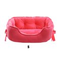 thumbnail image 2 of Maytalsory Snuggle Up With Furry Friend Soft Dog Bed With Raised Rim Two Size For Choice Dog Kennel Pet Bed rose red S 1Set, 2 of 6