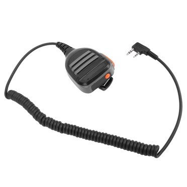2 Way Radio Speaker Mic,  Talkie Speaker Microphone Rotatable Back Clip  for Mall and Hospital Staff Airport Personnel