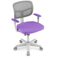 thumbnail image 1 of Costway Kids Desk Chair Study Computer Chair with Adjustable Height, Lumbar Support Purple, 1 of 9