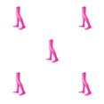 thumbnail image 1 of QualitChoice 1 Paire 52 cm Chaussettes Jusqu'aux Genoux pour Femmes JK Personnalité Antidérapantes Style Preppy Longues Chaussettes Cuisses Hautes Bas Fête Cosplay Rose Rouge 5Ensemble, 1 of 6
