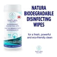 thumbnail image 4 of Natura Solutions Biodegradable Disinfecting Wipes, Eucalyptus, 40 Count, Single Use, White, 4 of 6