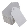 thumbnail image 4 of yuksok 2X 100pcs Christmas Gift Tag Wedding Kraft Paper Gift Lable Price Tags Grey, 4 of 9