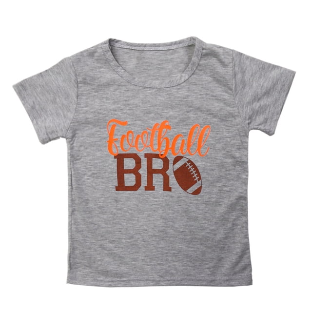 Toddler Boys Summer Tops Tees Short Sleeve Rugby Football Letter Prints T Shirt Fans Gift Daily Spring Shirts For Kid 2-3T