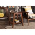 thumbnail image 5 of Baxton Studio Sacramento Table d'Appoint de Style Scandinave Moderne Mi-Siècle en Noyer Foncé, 5 of 5