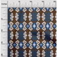 thumbnail image 1 of oneOone Cotton Flex Fabric Diamond & Swirl Ikat Decor Fabric Printed BTY 40 Inch Wide, 1 of 4