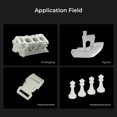 thumbnail image 2 of Creality Hyper Series PLA 3D Printing Filament, 1.75mm ±0.03mm Diameter, 1KG Spool, White, High Flow & Precision, Strong Models, Stable Extrusion, Supports 30-600mm/s Print Speed, 190-230°C Printing, 2 of 6