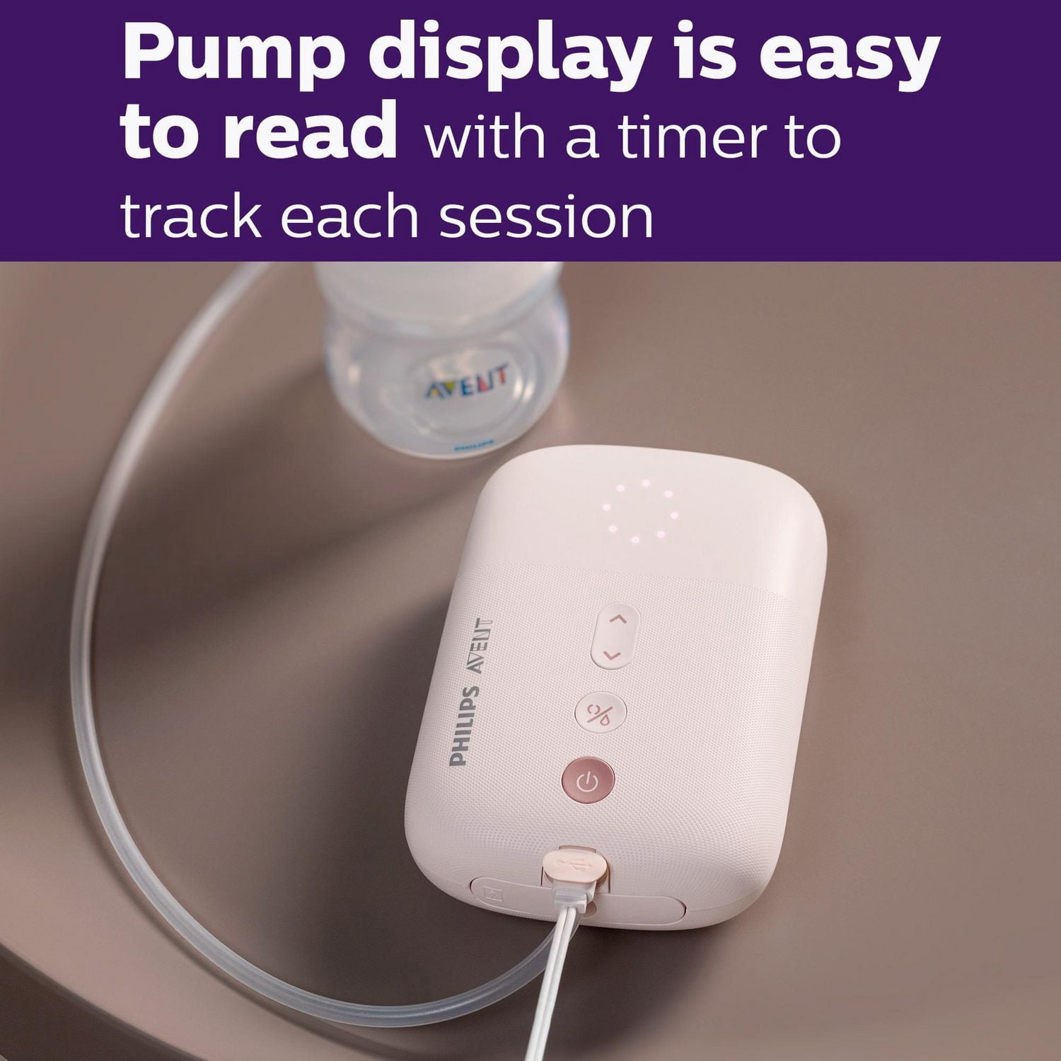 Tire-lait électrique simple Philips Avent Advanced, avec technologie Natural Motion, SCF391/62