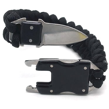 Bracelet Outil d'Extérieur en Paracorde Équipement de Survie Multi-Usage Bracelet de Survie pour Camping, Randonnée, Pêche en Plein Air