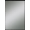 thumbnail image 1 of Mainstays Adler Wall Mount Framed Rectangular Mirror, Black Grain Finish, Home Decor Mirror, Has Frame; 18x22in, 1 of 4