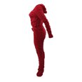 thumbnail image 3 of Honganda Slim Pleated Zipper Hooded Top and Pants Two-piece Suit, 3 of 6