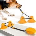 thumbnail image 2 of [Big Clear!]Dog Toys Pet Sucker Missing Molars Double Interactive Suction Cup TPR Ball Ellipse Elastic Ropes Tooth Cleaning Chewing, 2 of 6