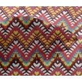 thumbnail image 5 of oneOone Viscose Chiffon Red Fabric Ikat Craft Projects Decor Fabric Printed By The Yard 42 Inch Wide, 5 of 5