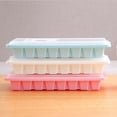 thumbnail image 2 of Ice Cube Tray Stackable Flexible Silicone Anti-overflow Large Capacity Ice Cube Tray for Home-Random color, 2 of 7