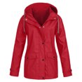 thumbnail image 1 of Dvkptbk Veste à Capuche pour Femmes, Imperméable, Grande Taille, Coupe-Vent, en Solde, 1 of 5