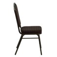 thumbnail image 3 of HERCULES Series Crown Back Stacking Banquet Chair in Burgundy Fabric - Gold Frame, 3 of 9