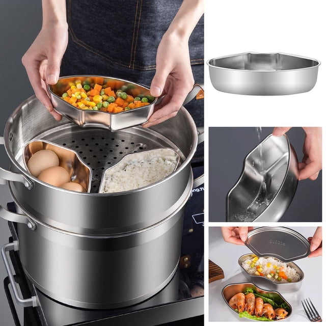 Weekly Deals! Gspmoly Stainless Steel Scalloped Steam Table Pans Weekly Deals