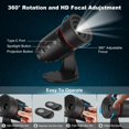 thumbnail image 4 of Starry Sky Projector, HD Planetarium Starry Sky Projector for Ceiling, 360° Rotating Galaxy Wall Projector, Bedroom and Car Decoration, 4 of 4