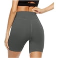 thumbnail image 3 of CEHVOM Women Solid Color Running Shorts Sport Pant Elastic Waist Workout Shorts, 3 of 6