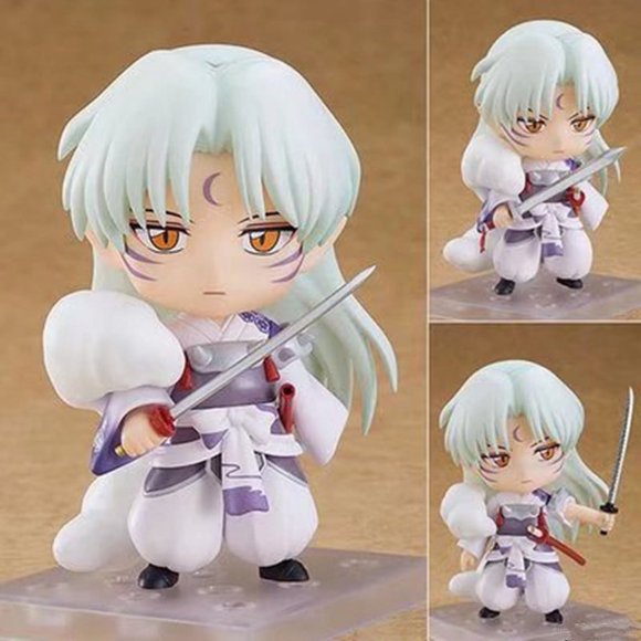 Inuyasha: Sesshomaru Action Figure, Anime Statue Miniature Toys for Decoration, for Children, Adults, Anime Fans