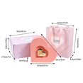 thumbnail image 3 of TIMIFIS Valentine's Day Double Open Jewelry Gift Box Heart Shaped Gift High End Jewelry Set Packaging Box, 3 of 9