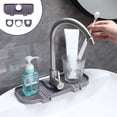 thumbnail image 4 of Silicone Sink Faucet Mat Splash Guard Water Catcher Draining Pad for Kitchen Bathroom Laundry Countertop Organizer, 4 of 6