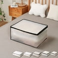 thumbnail image 1 of pstuiky Foldable Storage Bag Under Bed Storage Box, Odorless & Moisture-Proof Eva Translucent for Visibility Zippered Compartment for Pillows, Blankets, Coats, 1 of 9