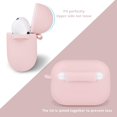 thumbnail image 3 of Étui de Protection Airpods Pro, Étui Airpods Pro, Étui en Silicone Ultra Mince Compatible avec Airpods Pro, Prend en Charge la Recharge Sans Fil - Rose Sable, 3 of 7